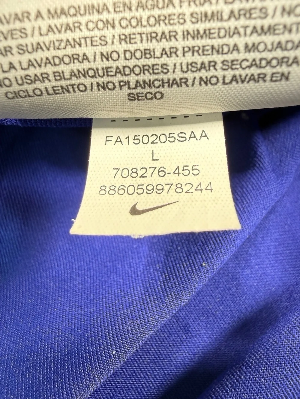 Nike Dri-FIT Capri Leggings Women Large Blue Athletic Wear